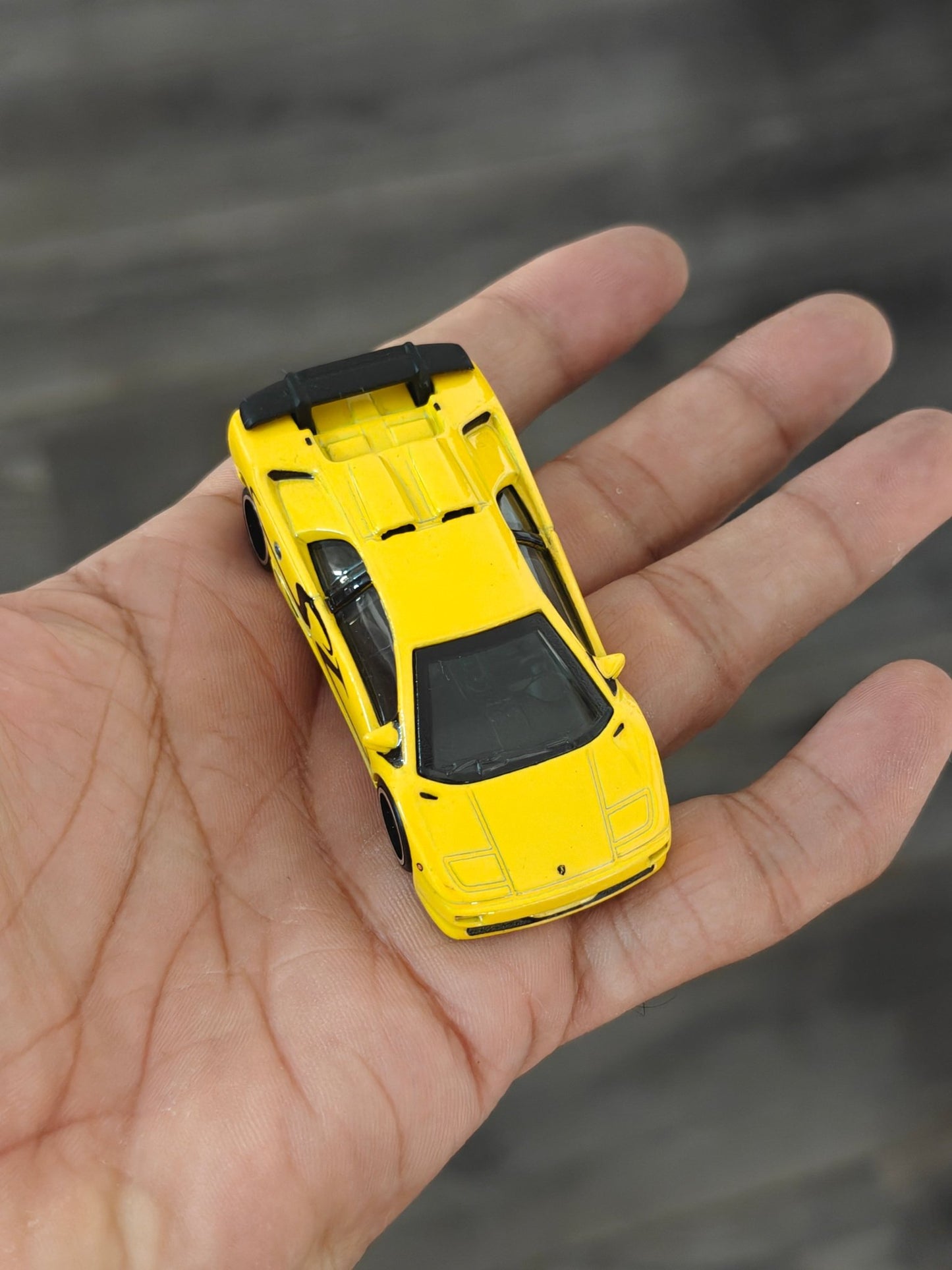 Premium Hot Wheels 1995 Lamborghini Diablo SV - Yellow (Uncarded - New) - Kinder Logs
