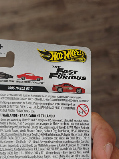 Premium Hot Wheels 1995 Mazda RX-7 - Fast & Furious 25 Years (Imported) - Kinder Logs