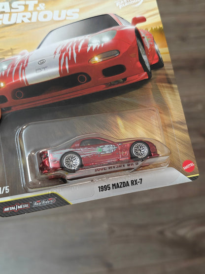 Premium Hot Wheels 1995 Mazda RX-7 - Fast & Furious 25 Years (Imported) - Kinder Logs