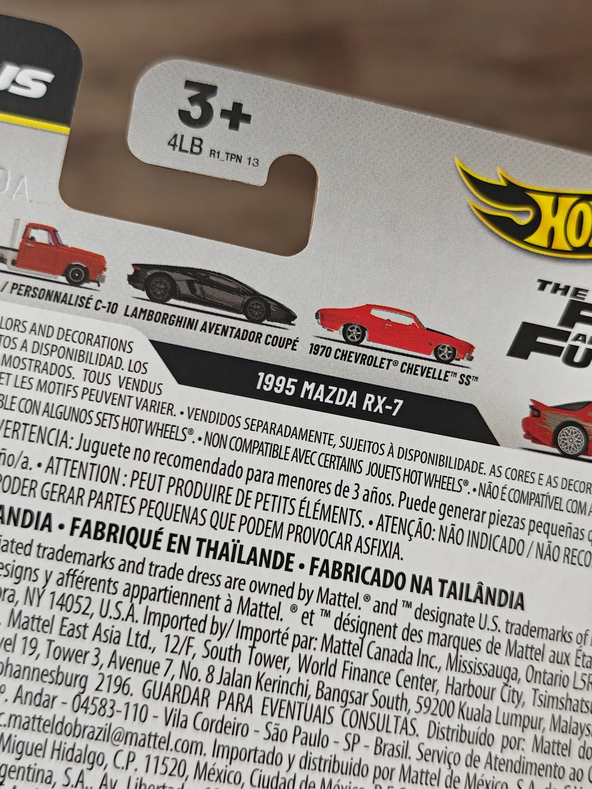 Premium Hot Wheels 1995 Mazda RX-7 - Fast & Furious 25 Years (Imported) - Kinder Logs