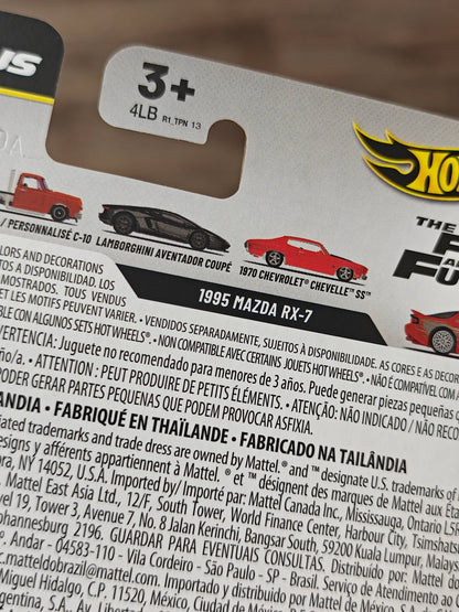 Premium Hot Wheels 1995 Mazda RX-7 - Fast & Furious 25 Years (Imported) - Kinder Logs