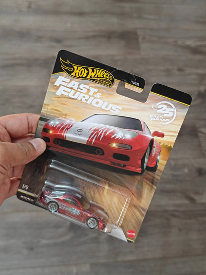 Premium Hot Wheels 1995 Mazda RX-7 - Fast & Furious 25 Years (Imported) - Kinder Logs