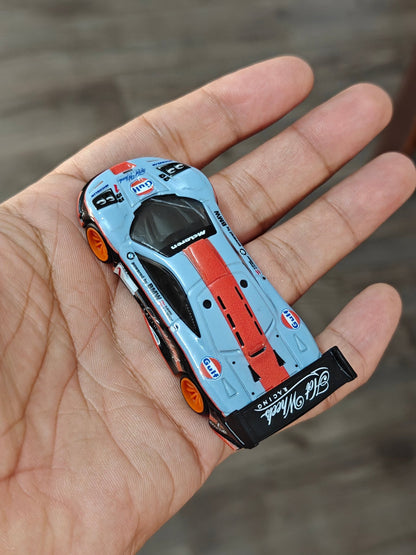 Premium Hot Wheels 1997 McLaren F1 GTR Gulf Edition (Uncarded - New) - Kinder Logs