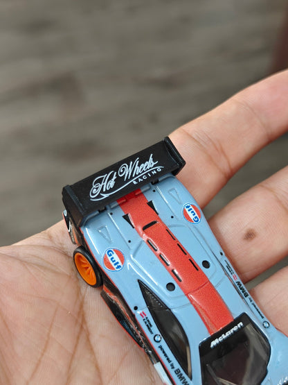 Premium Hot Wheels 1997 McLaren F1 GTR Gulf Edition (Uncarded - New) - Kinder Logs
