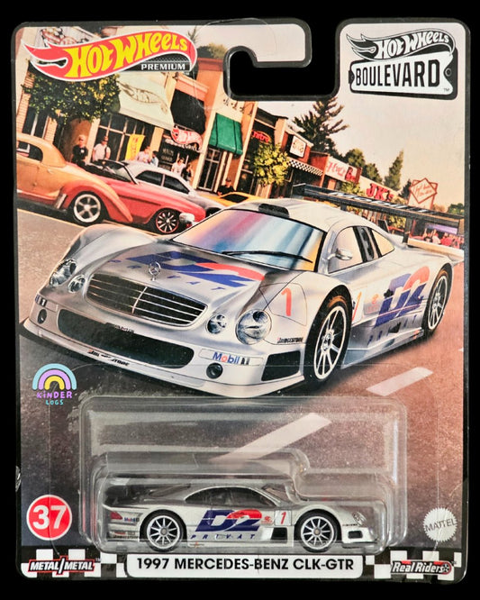 Premium Hot Wheels 1997 Mercedes - Benz CLK GTR - Kinder Logs