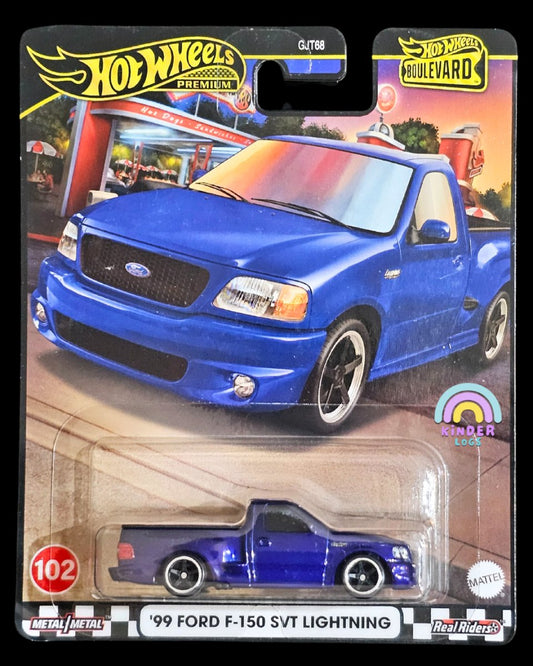 Premium Hot Wheels 1999 Ford F - 150 SVT Lightning - Kinder Logs