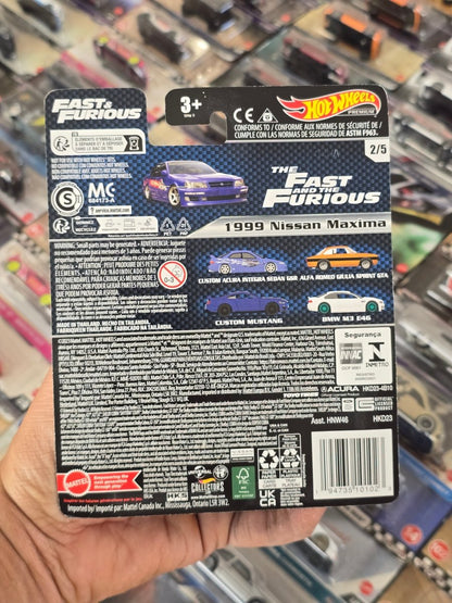 Premium Hot Wheels 1999 Nissan Maxima - Fast And Furious (Imported) - Kinder Logs