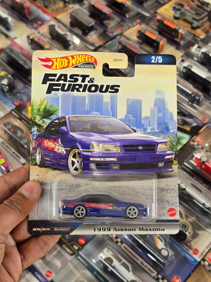 Premium Hot Wheels 1999 Nissan Maxima - Fast And Furious (Imported) - Kinder Logs