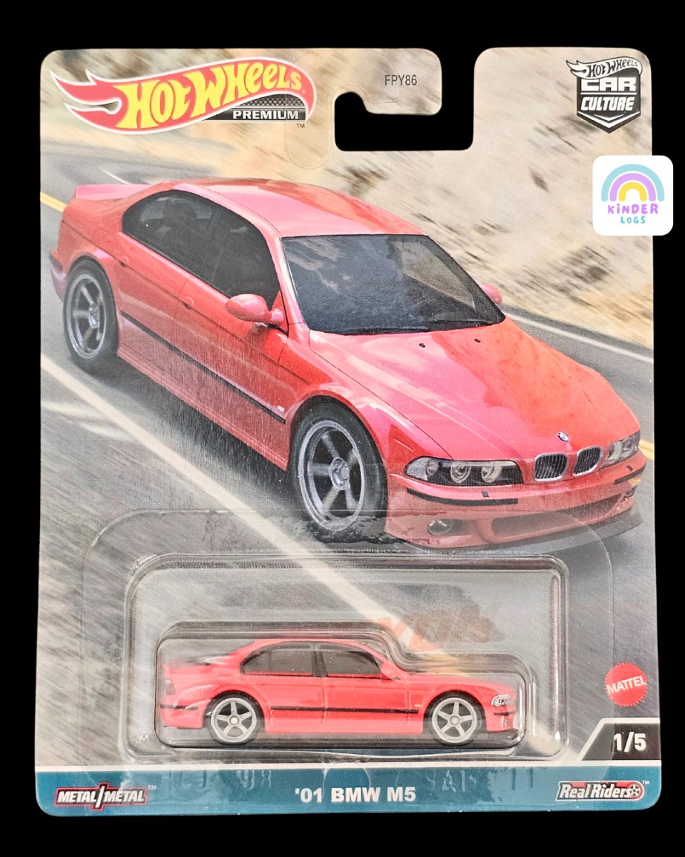 Premium Hot Wheels 2001 BMW M5 - HW Car Culture - Kinder Logs