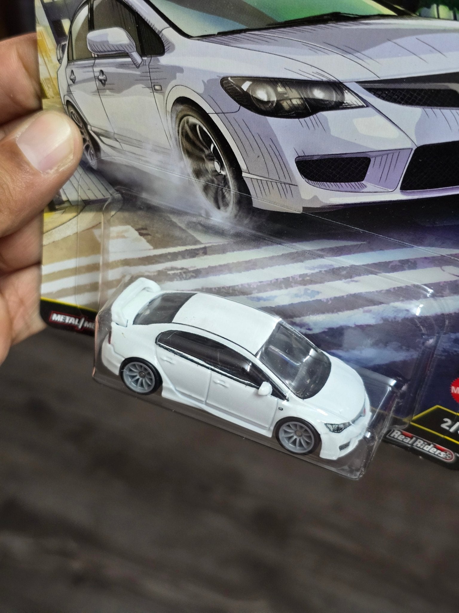 Premium Hot Wheels 2007 Honda Civic Type R - Ronin Run II (Imported) - Kinder Logs