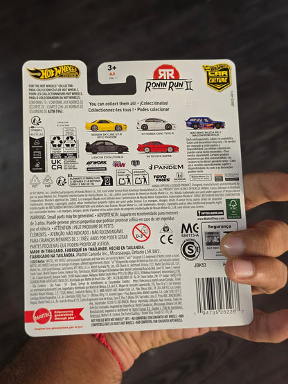 Premium Hot Wheels 2007 Honda Civic Type R - Ronin Run II (Imported) - Kinder Logs
