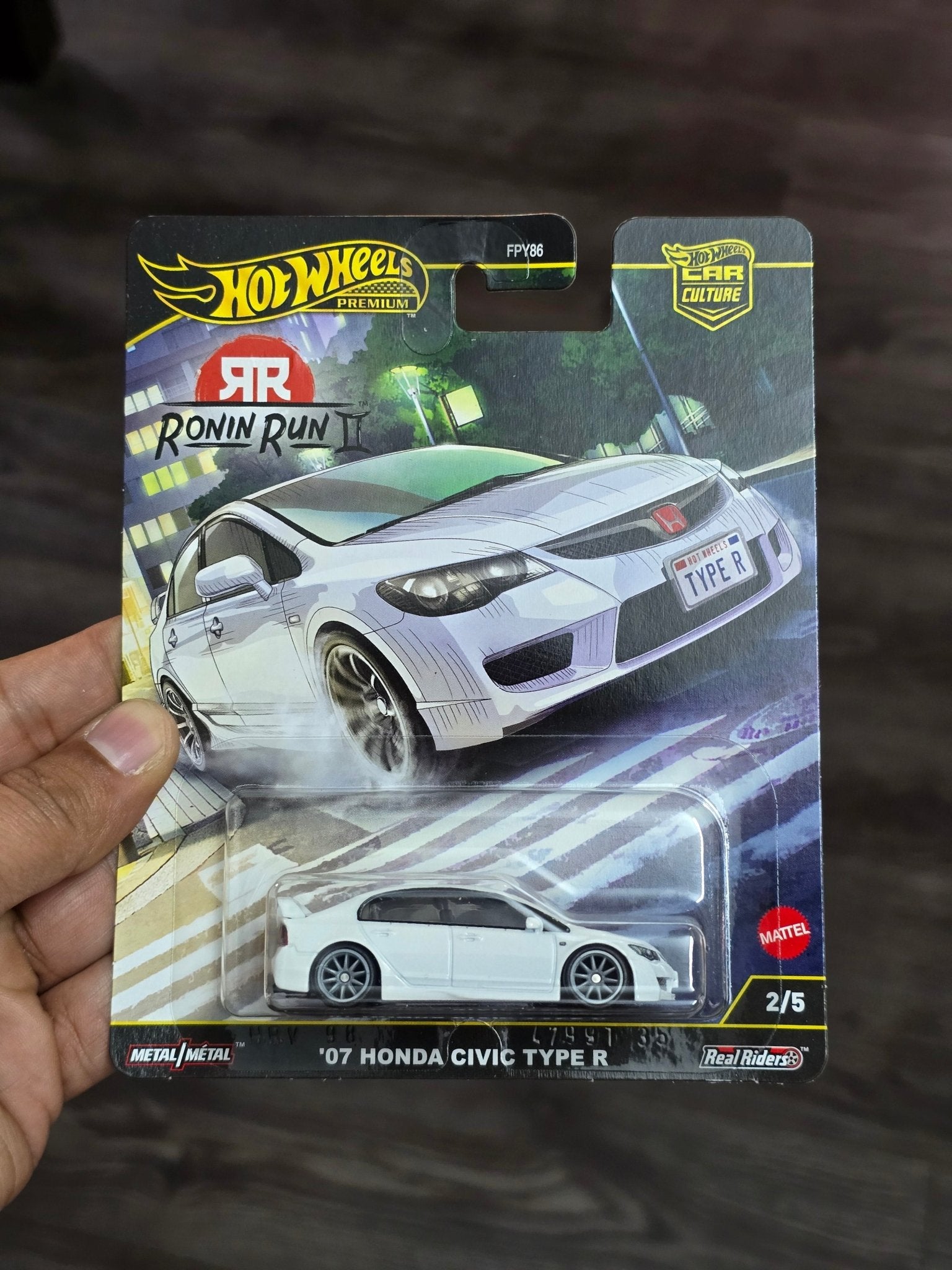 Premium Hot Wheels 2007 Honda Civic Type R - Ronin Run II