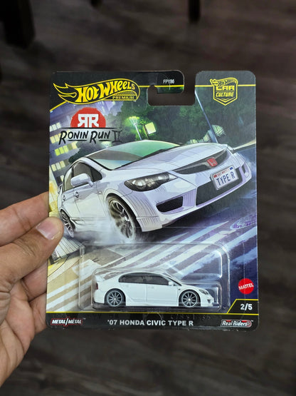 Premium Hot Wheels 2007 Honda Civic Type R - Ronin Run II (Imported) - Kinder Logs