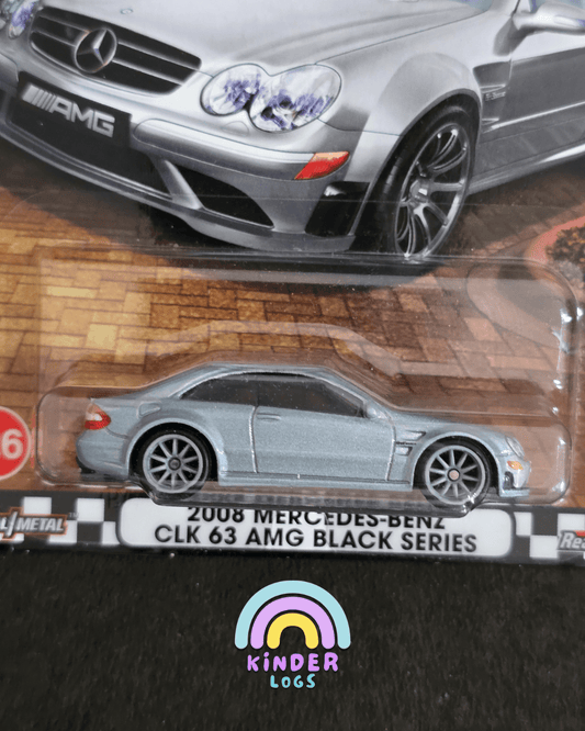 Premium Hot Wheels 2008 Mercedes - Benz CLK 63 AMG Black Series - Boulevard 126 (Imported) - Kinder Logs