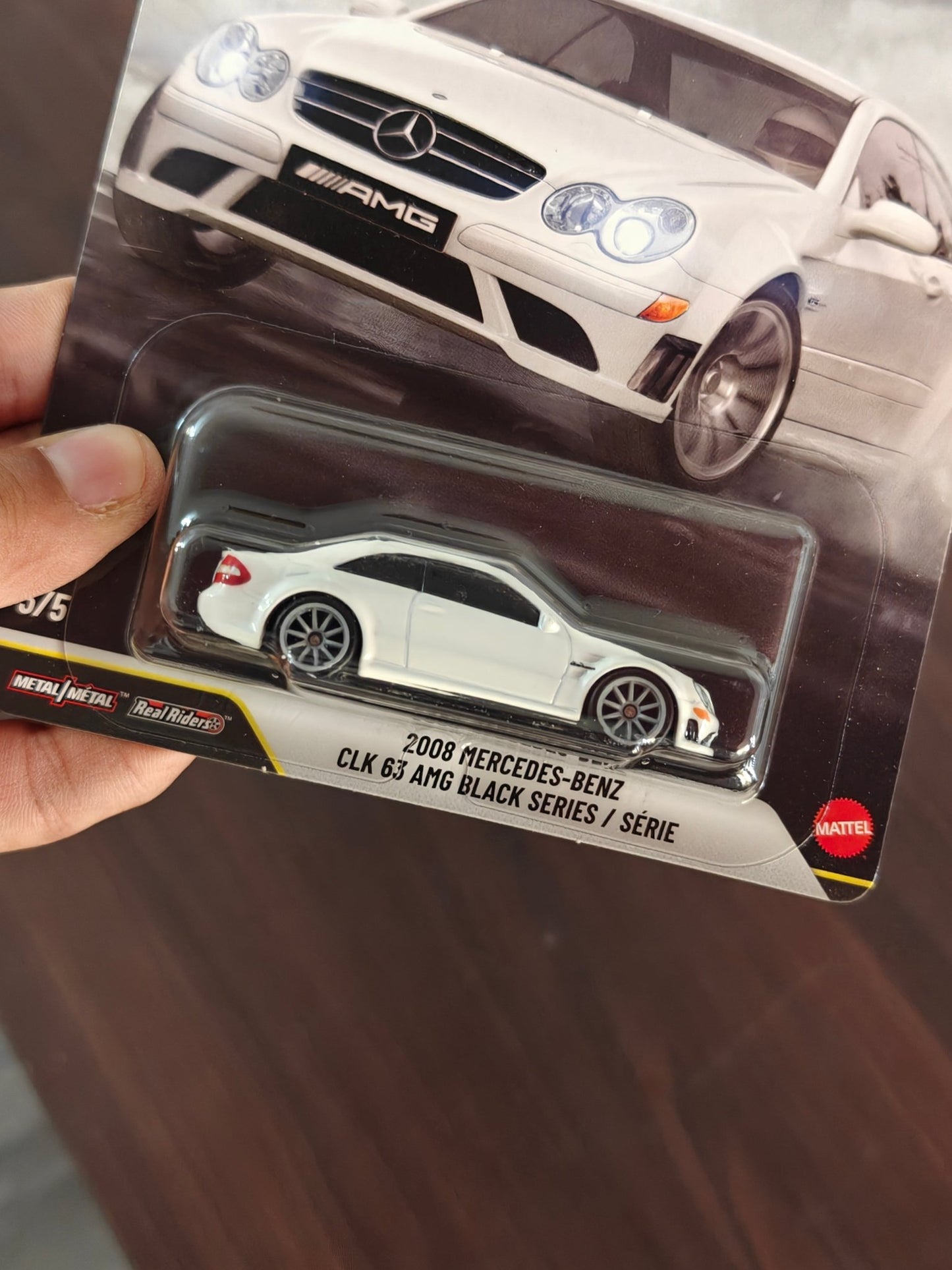Premium Hot Wheels 2008 Mercedes - Benz CLK 63 AMG Black Series - Power Trip (Imported) - Kinder Logs