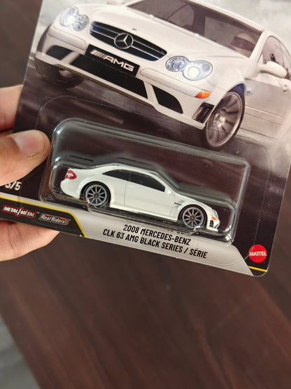 Premium Hot Wheels 2008 Mercedes - Benz CLK 63 AMG Black Series - Power Trip (Imported) - Kinder Logs