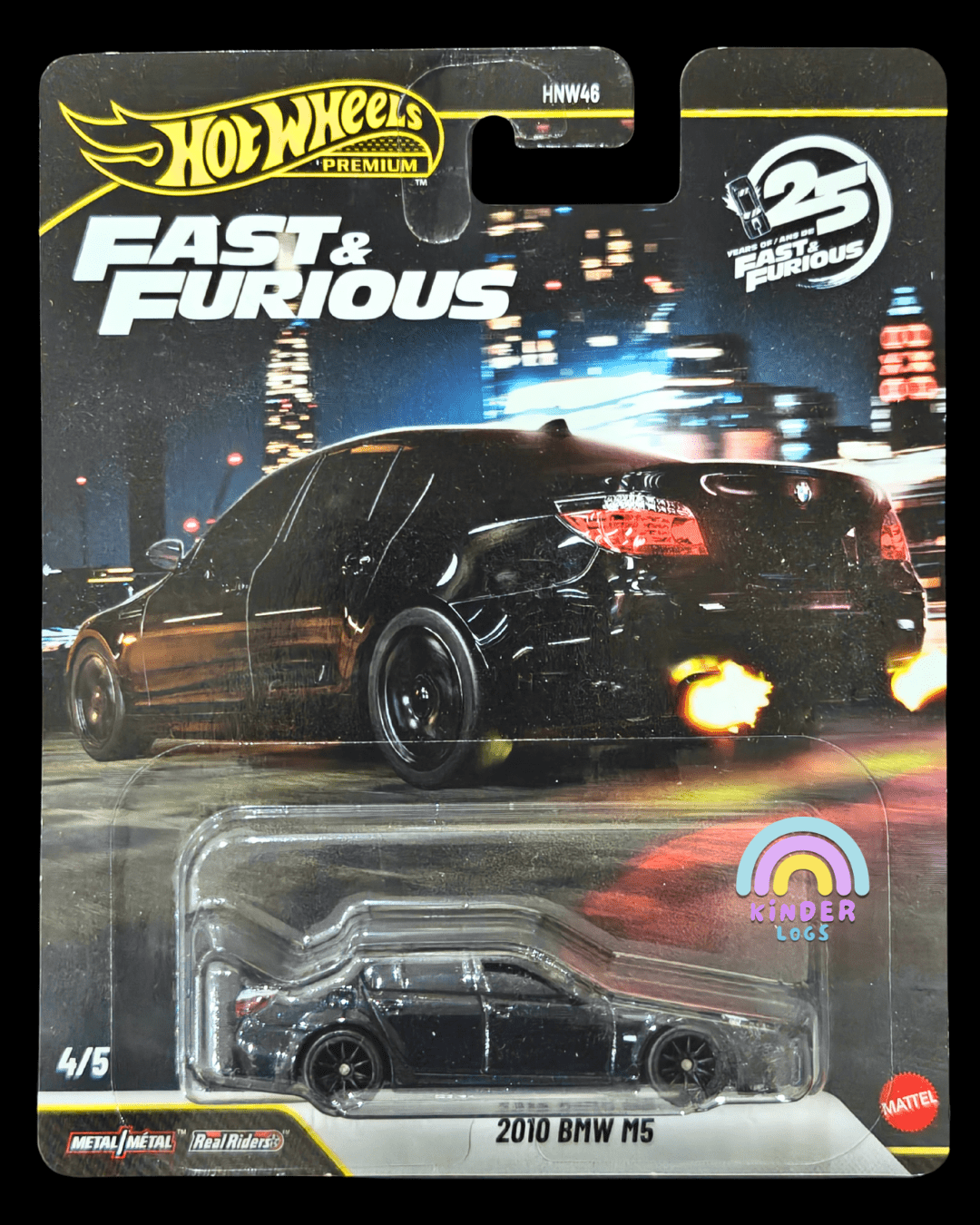 Premium Hot Wheels 2010 BMW M5 - Fast And Furious - Kinder Logs