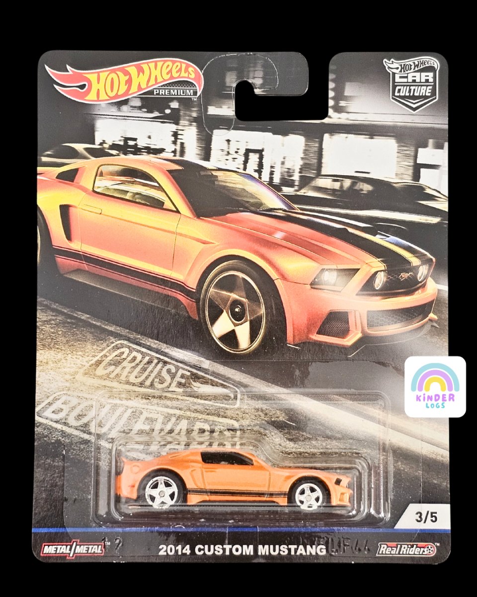 Premium Hot Wheels 2014 Custom Ford Mustang - Kinder Logs