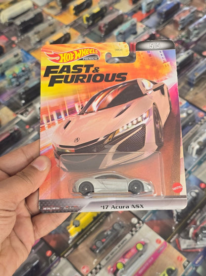 Premium Hot Wheels 2017 Acura NSX - Fast And Furious (Imported) - Kinder Logs