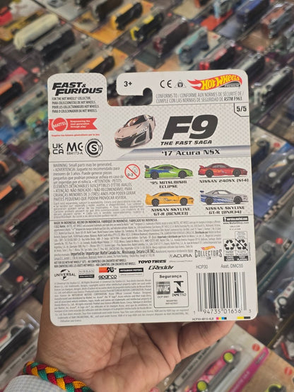 Premium Hot Wheels 2017 Acura NSX - Fast And Furious (Imported) - Kinder Logs