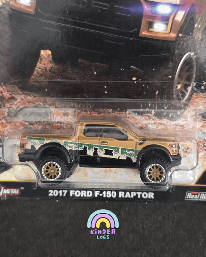 Premium Hot Wheels 2017 Ford F - 150 Raptor - HW Off Road (Imported) - Kinder Logs