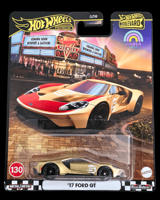 Premium Hot Wheels 2017 Ford GT - Boulevard 130 (Imported) - Kinder Logs
