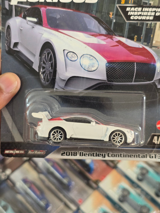 Premium Hot Wheels 2018 Bentley Continental GT3 - Fast & Furious - Kinder Logs