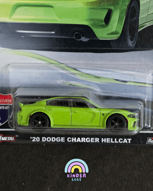 Premium Hot Wheels 2020 Dodge Charger Hellcat - American Scene (Imported) - Kinder Logs