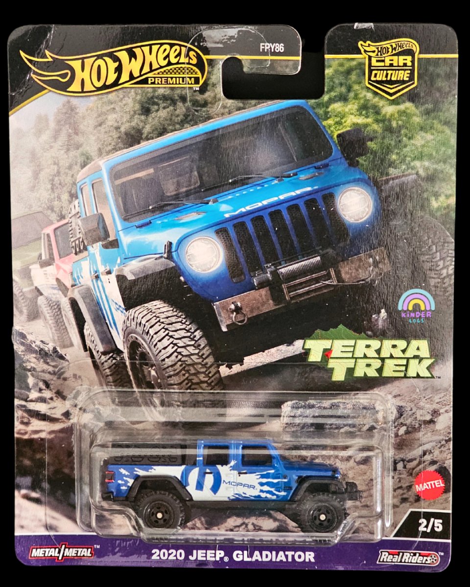 Premium Hot Wheels 2020 Jeep Gladiator Mopar - Terra Trek - Kinder Logs