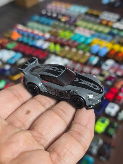 Premium Hot Wheels 2020 Toyota GR Supra - Grey (Uncarded - New) - Kinder Logs