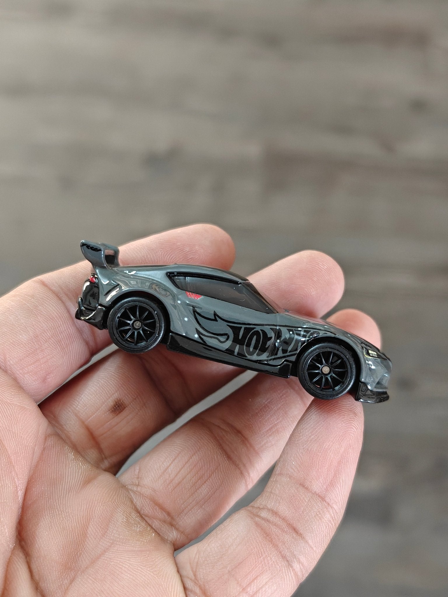 Premium Hot Wheels 2020 Toyota GR Supra - Grey (Uncarded - New) - Kinder Logs