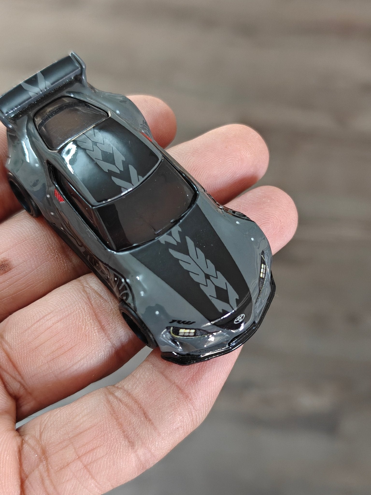 Premium Hot Wheels 2020 Toyota GR Supra - Grey (Uncarded - New) - Kinder Logs