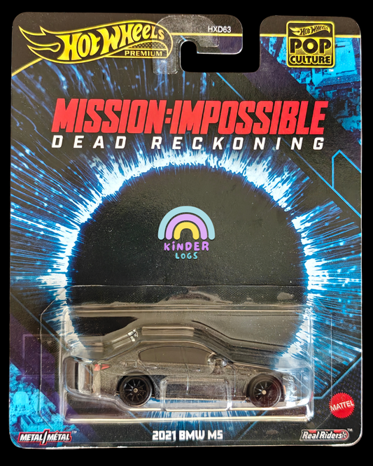 Premium Hot Wheels 2021 BMW M5 Mission Impossible Edition (Imported) - Kinder Logs