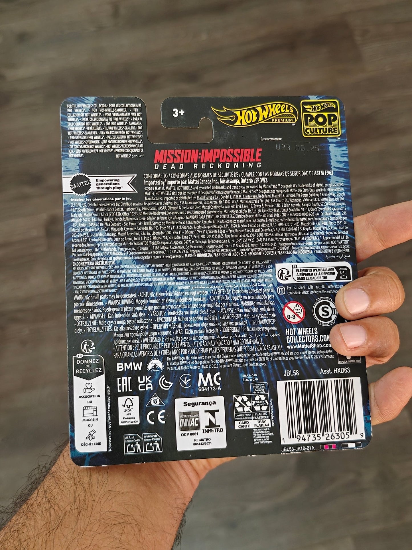 Premium Hot Wheels 2021 BMW M5 Mission Impossible Edition (Imported) - Kinder Logs