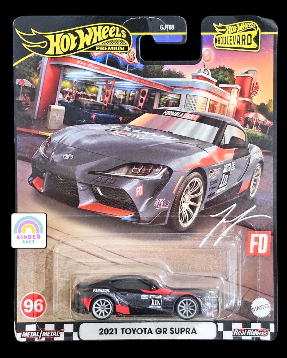 Premium Hot Wheels 2021 Toyota GR Supra - Kinder Logs