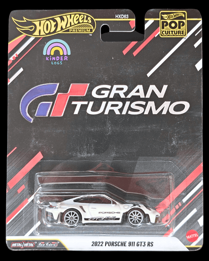 Premium Hot Wheels 2022 Porsche 911 GT3 RS - Gran Turismo (Imported) - Kinder Logs
