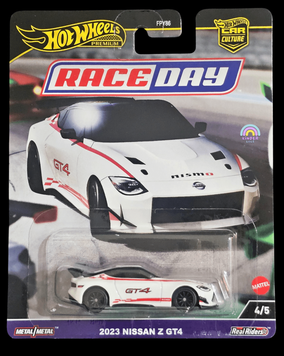 Premium Hot Wheels 2023 Nissan Z GT4 (Race Day) - Kinder Logs