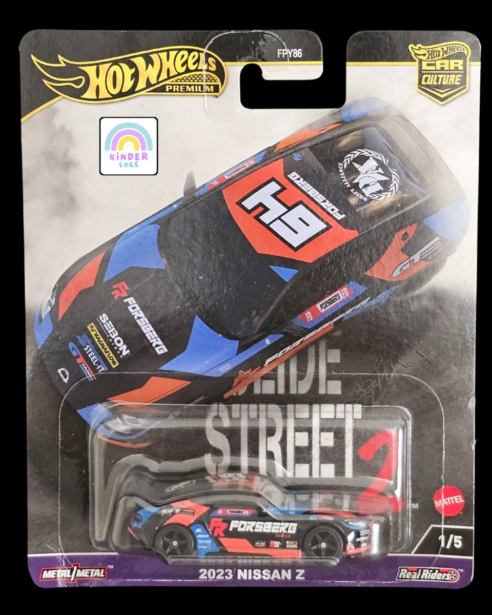 Premium Hot Wheels 2023 Nissan Z - Slide Street 2 - Kinder Logs