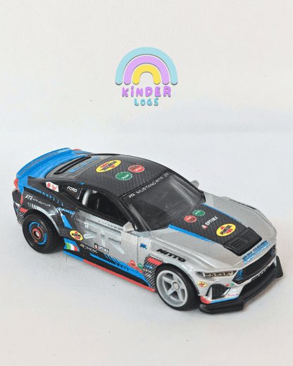 Premium Hot Wheels 2024 Ford Mustang RTR - Silver - Black (Uncarded - New) - Kinder Logs