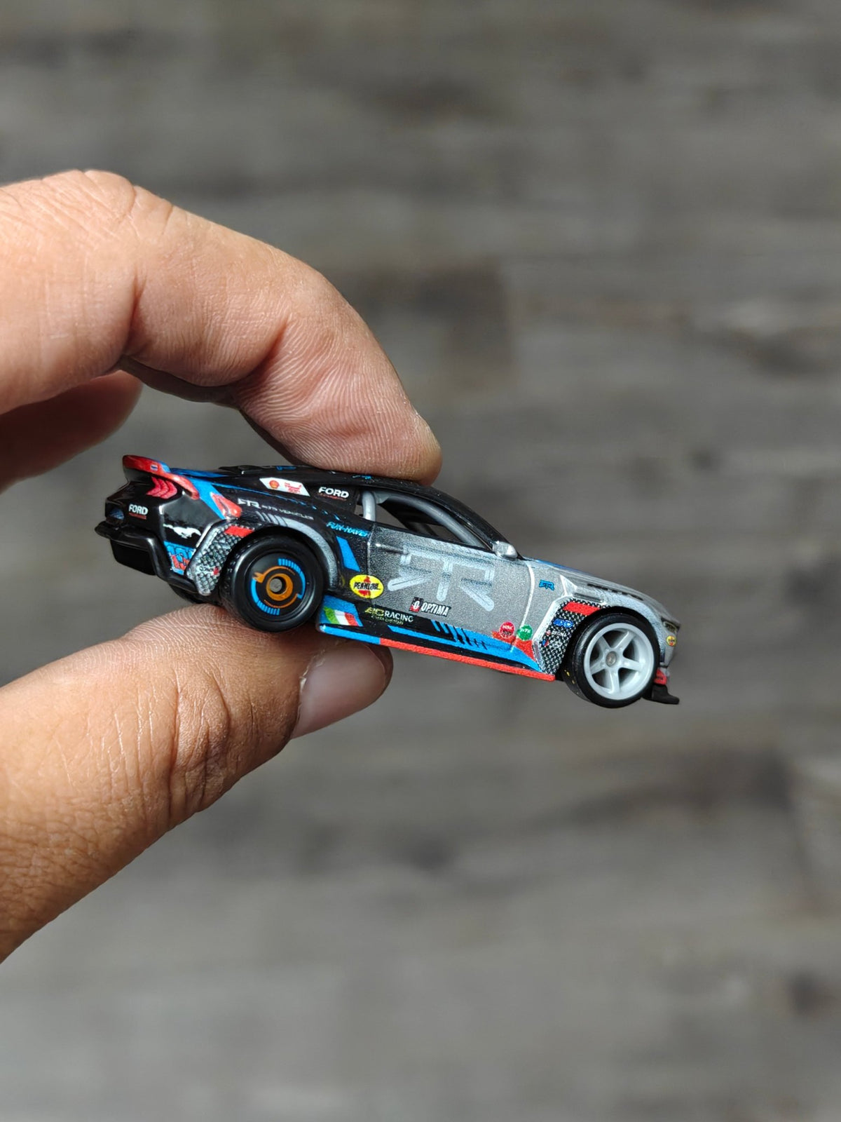 Premium Hot Wheels 2024 Ford Mustang RTR - Silver-Black (Uncarded - New) - Kinder Logs