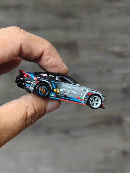 Premium Hot Wheels 2024 Ford Mustang RTR - Silver-Black (Uncarded - New) - Kinder Logs