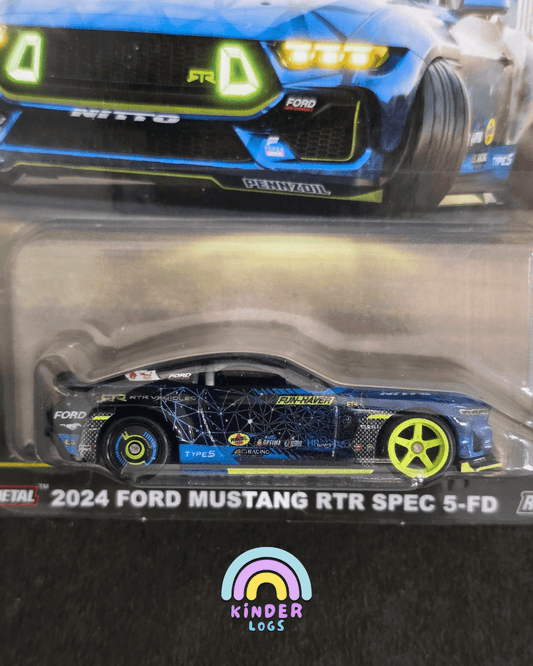 Premium Hot Wheels 2024 Ford Mustang RTR Spec 5 - FD - Circuit Legends (Imported) - Kinder Logs