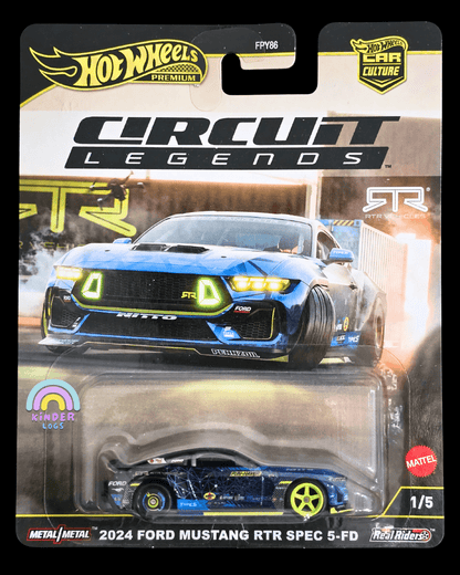 Premium Hot Wheels 2024 Ford Mustang RTR Spec 5 - FD - Circuit Legends (Imported) - Kinder Logs