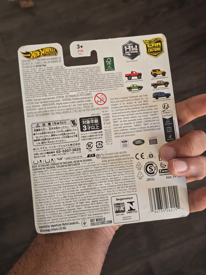 Premium Hot Wheels 2024 Toyota Land Cruiser - Blue (Creased Card) - Kinder Logs