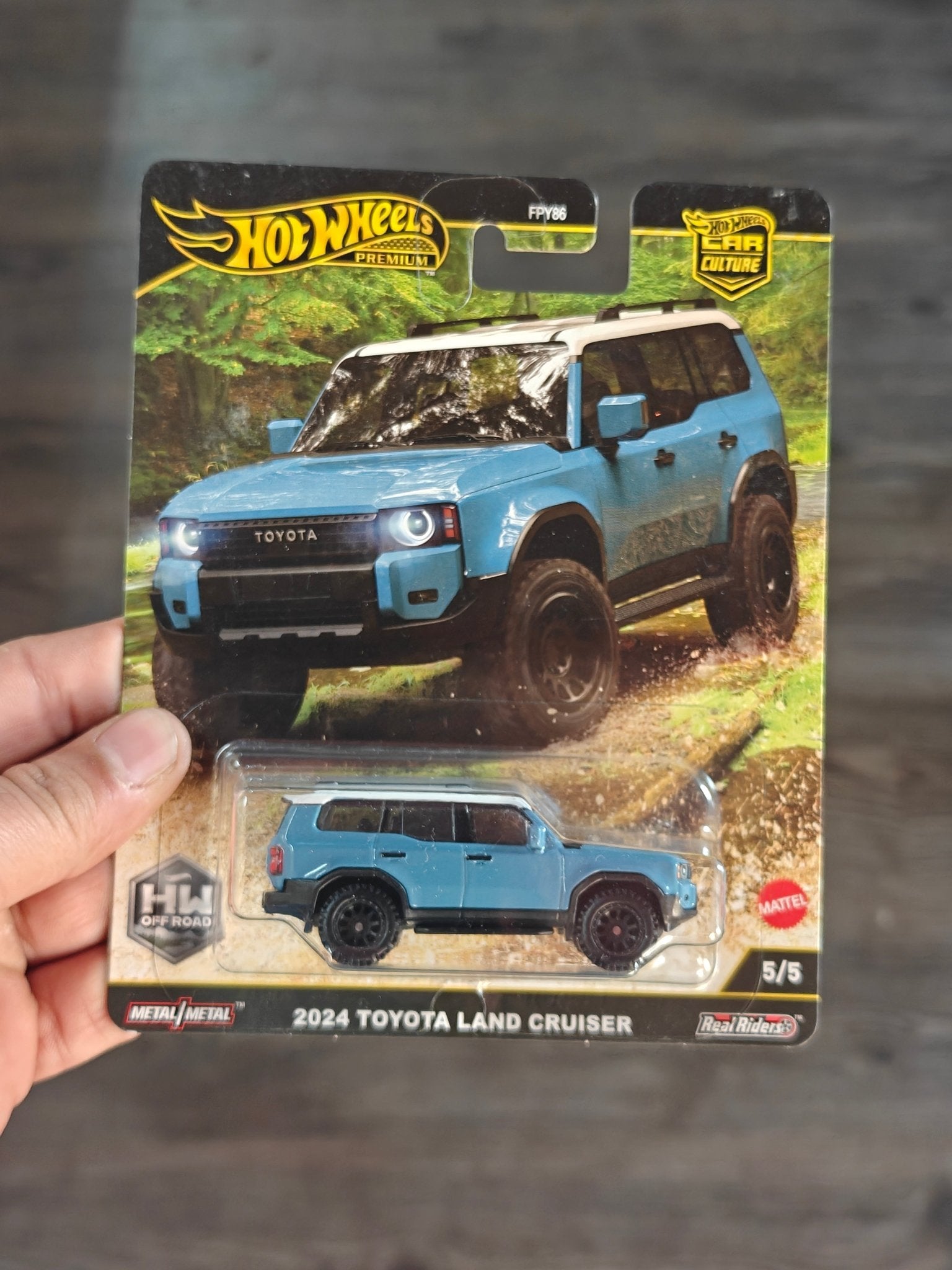 Premium Hot Wheels 2024 Toyota Land Cruiser - HW Off Road (Imported) - Kinder Logs