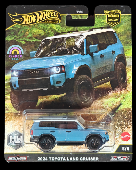 Premium Hot Wheels 2024 Toyota Land Cruiser - HW Off Road (Imported) - Kinder Logs