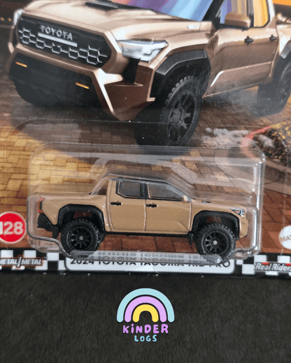 Premium Hot Wheels 2024 Toyota Tacoma TRD Pro - Boulevard 128 (Imported) - Kinder Logs