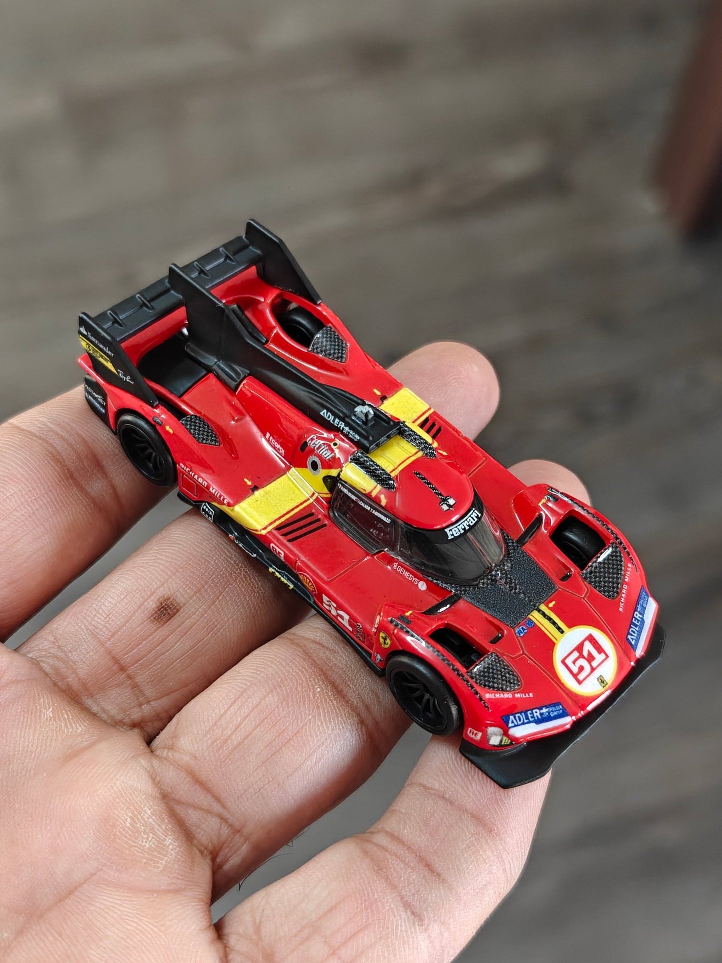 Premium Hot Wheels 499p - Red (Uncarded - New) - Kinder Logs