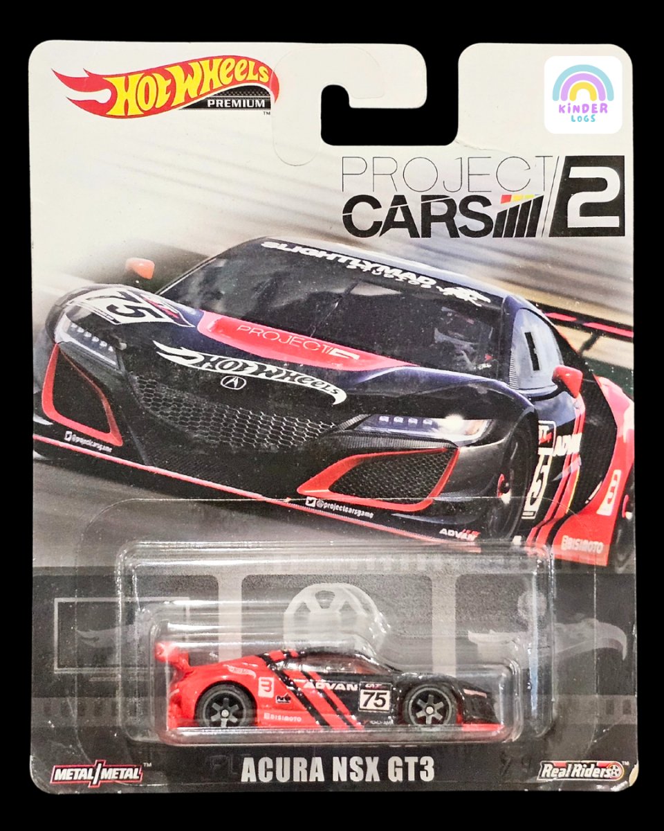 Premium Hot Wheels Acura NSX GT3 - Project Cars 2 - Kinder Logs