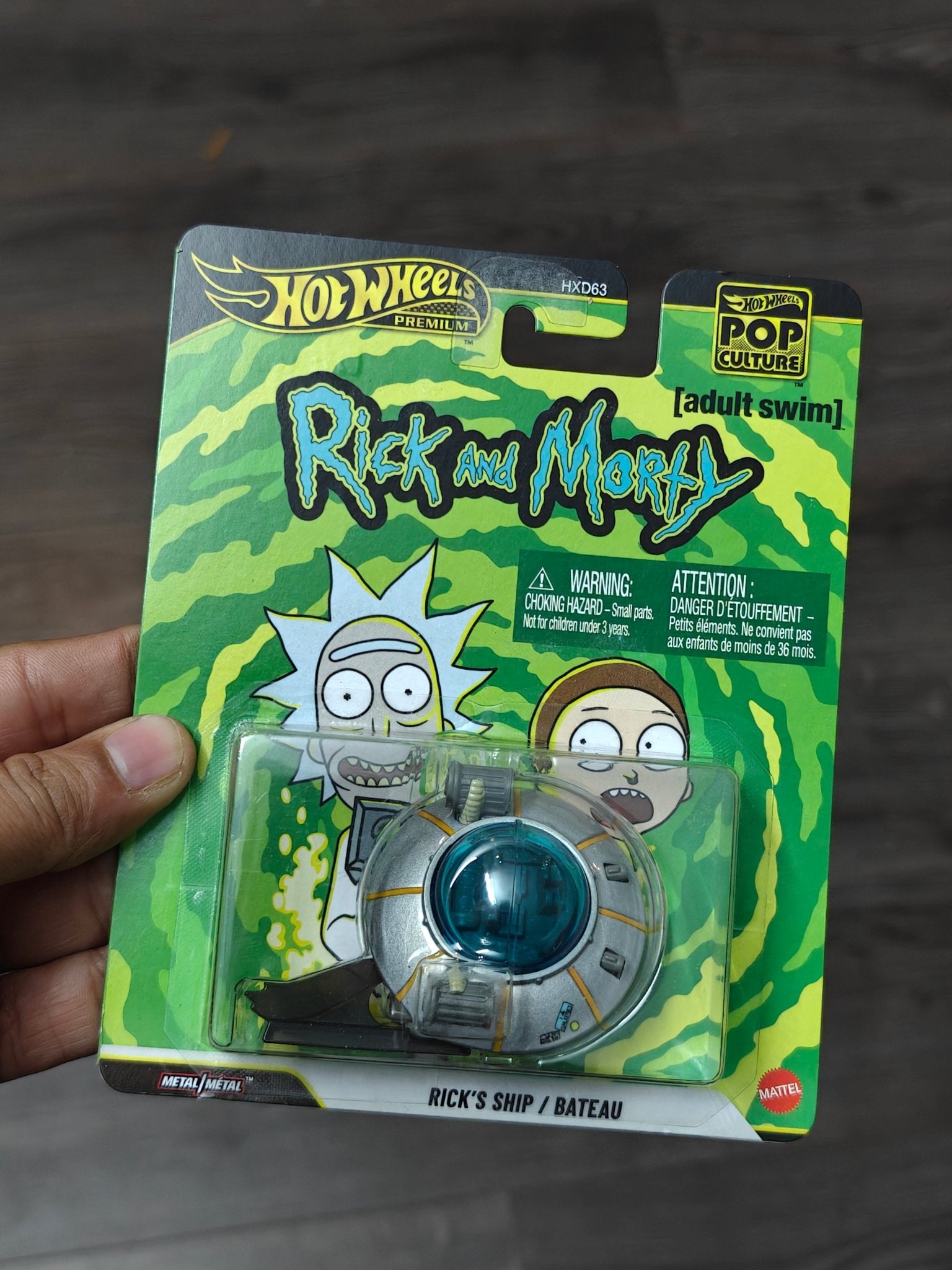 Premium Hot Wheels Adult Swim Rick's Ship - Rick And Morty (Imported) - Kinder Logs